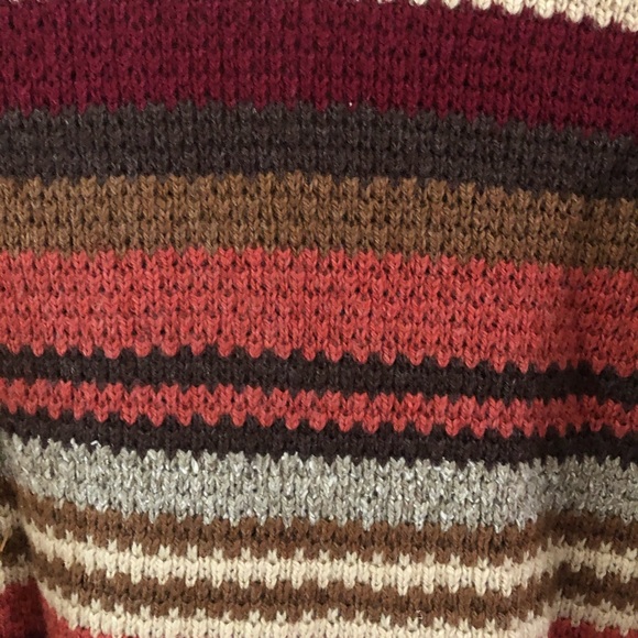 C&B Zip Front Cardigan-Sz Lg-Brown/Tan/Gray/Marion - Picture 4 of 7